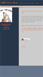 Mobile Screenshot of abcfiredoor.com